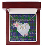 Gift To My Beautiful Girlfriend Valentine Necklace For Soulmate Anniversary Clan Strachan Tartan Everlasting Love Necklace,valentine necklace, necklace girlfriend, necklace for wife, cute necklaces for girlfriend, jewelry for girlfriend, to my soulmate necklace, to my future wife necklace,