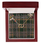 To My Beautiful Soulmate Necklace In Your Eyes I Have Found My Home Clan Buchanan Hunting Tartan Everlasting Love Necklace