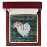 Gift To My Beautiful Girlfriend Valentine Necklace For Soulmate Anniversary Clan Tait Tartan Everlasting Love Necklace,valentine necklace, necklace girlfriend, necklace for wife, cute necklaces for girlfriend, jewelry for girlfriend, to my soulmate necklace, to my future wife necklace,