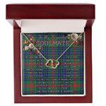 To My Beautiful Soulmate Necklace In Your Eyes I Have Found My Home Clan Aiton Ancient Tartan Everlasting Love Necklace, Gift For Women, Gift For Wife, Gift For Girl Friend, Gift For Mother, Gift For Grandmother, Gift for Sister, Gift For Daughter, Gift for Mom