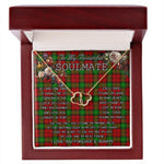 To My Beautiful Soulmate Necklace In Your Eyes I Have Found My Home Clan Auchinleck Tartan Everlasting Love Necklace, Gift For Women, Gift For Wife, Gift For Girl Friend, Gift For Mother, Gift For Grandmother, Gift for Sister, Gift For Daughter, Gift for Mom