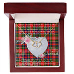 Gift To My Beautiful Girlfriend Valentine Necklace For Soulmate Anniversary Clan Christie Tartan Everlasting Love Necklace,valentine necklace, necklace girlfriend, necklace for wife, cute necklaces for girlfriend, jewelry for girlfriend, to my soulmate necklace, to my future wife necklace,