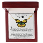 Mom Necklace Gift - To My Amazing Mom - From Son - Beautiful Gift Set Mom Necklace, Mother's Day Everlasting Love Necklace
