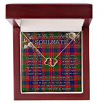 To My Beautiful Soulmate Necklace In Your Eyes I Have Found My Home Clan MacIntyre Tartan Forever Love Necklace Tartan Gift for Girlfriend Everlasting Love Necklace