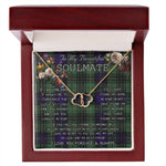To My Beautiful Soulmate Necklace In Your Eyes I Have Found My Home Clan Monteith Modern Tartan Forever Love Necklace Tartan Gift for Girlfriend Everlasting Love Necklace