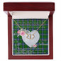 Gift To My Beautiful Girlfriend Valentine Necklace For Soulmate Anniversary Clan Forsyth Modern Tartan Everlasting Love Necklace, Gift For Women, Gift For Wife, Gift For Girl Friend, Gift For Mother, Gift For Grandmother, Gift for Sister, Gift For Daughter, Gift for Mom