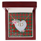 Gift To My Beautiful Girlfriend Valentine Necklace For Soulmate Anniversary Clan Erskine Tartan Everlasting Love Necklace, Gift For Women, Gift For Wife, Gift For Girl Friend, Gift For Mother, Gift For Grandmother, Gift for Sister, Gift For Daughter, Gift for Mom