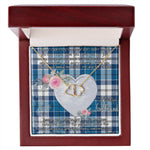 Gift To My Beautiful Girlfriend Valentine Necklace For Soulmate Anniversary Clan Roberton Tartan Everlasting Love Necklace,valentine necklace, necklace girlfriend, necklace for wife, cute necklaces for girlfriend, jewelry for girlfriend, to my soulmate necklace, to my future wife necklace,
