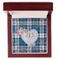 Gift To My Beautiful Girlfriend Valentine Necklace For Soulmate Anniversary Clan Roberton Tartan Everlasting Love Necklace,valentine necklace, necklace girlfriend, necklace for wife, cute necklaces for girlfriend, jewelry for girlfriend, to my soulmate necklace, to my future wife necklace,
