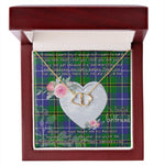 Gift To My Beautiful Girlfriend Valentine Necklace For Soulmate Anniversary Clan Turnbull Hunting Tartan Everlasting Love Necklace,valentine necklace, necklace girlfriend, necklace for wife, cute necklaces for girlfriend, jewelry for girlfriend, to my soulmate necklace, to my future wife necklace,