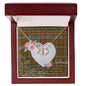 Gift To My Beautiful Girlfriend Valentine Necklace For Soulmate Anniversary Clan Scott Brown Modern Tartan Everlasting Love Necklace,valentine necklace, necklace girlfriend, necklace for wife, cute necklaces for girlfriend, jewelry for girlfriend, to my soulmate necklace, to my future wife necklace,