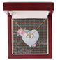 Gift To My Beautiful Girlfriend Valentine Necklace For Soulmate Anniversary Clan Murray of Atholl Weathered Tartan Everlasting Love Necklace,valentine necklace, necklace girlfriend, necklace for wife, cute necklaces for girlfriend, jewelry for girlfriend, to my soulmate necklace, to my future wife necklace,