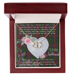 Gift To My Beautiful Girlfriend Valentine Necklace For Soulmate Anniversary Clan Cairns Hunting Tartan Everlasting Love Necklace,valentine necklace, necklace girlfriend, necklace for wife, cute necklaces for girlfriend, jewelry for girlfriend, to my soulmate necklace, to my future wife necklace,