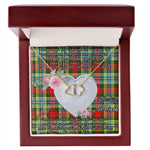 Gift To My Beautiful Girlfriend Valentine Necklace For Soulmate Anniversary Clan Dundee Tartan Everlasting Love Necklace, Gift For Women, Gift For Wife, Gift For Girl Friend, Gift For Mother, Gift For Grandmother, Gift for Sister, Gift For Daughter, Gift for Mom