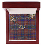 To My Beautiful Soulmate Necklace In Your Eyes I Have Found My Home Clan Chisholm Hunting Modern Tartan Everlasting Love Necklace