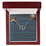To My Beautiful Soulmate Necklace In Your Eyes I Have Found My Home Clan Morton Tartan Forever Love Necklace Tartan Gift for Girlfriend Everlasting Love Necklace