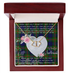 Gift To My Beautiful Girlfriend Valentine Necklace For Soulmate Anniversary Clan Dundas Tartan Everlasting Love Necklace, Gift For Women, Gift For Wife, Gift For Girl Friend, Gift For Mother, Gift For Grandmother, Gift for Sister, Gift For Daughter, Gift for Mom