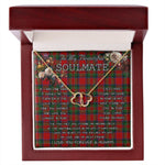 To My Beautiful Soulmate Necklace In Your Eyes I Have Found My Home Clan MacDuff Tartan Forever Love Necklace Tartan Gift for Girlfriend Everlasting Love Necklace