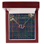 To My Beautiful Soulmate Necklace In Your Eyes I Have Found My Home Clan Agnew Tartan Everlasting Love Necklace, Gift For Women, Gift For Wife, Gift For Girl Friend, Gift For Mother, Gift For Grandmother, Gift for Sister, Gift For Daughter, Gift for Mom