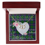 Gift To My Beautiful Girlfriend Valentine Necklace For Soulmate Anniversary Clan Carmichael Modern Tartan Everlasting Love Necklace,valentine necklace, necklace girlfriend, necklace for wife, cute necklaces for girlfriend, jewelry for girlfriend, to my soulmate necklace, to my future wife necklace,