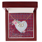 Gift To My Beautiful Girlfriend Valentine Necklace For Soulmate Anniversary Clan Hamilton Modern Tartan Everlasting Love Necklace, Gift For Women, Gift For Wife, Gift For Girl Friend, Gift For Mother, Gift For Grandmother, Gift for Sister, Gift For Daughter, Gift for Mom