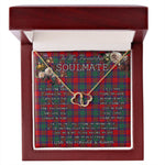 To My Beautiful Soulmate Necklace In Your Eyes I Have Found My Home Clan Fraser of Altyre Tartan Everlasting Love Necklace