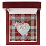 Gift To My Beautiful Girlfriend Valentine Necklace For Soulmate Anniversary Clan MacFie Tartan Everlasting Love Necklace,valentine necklace, necklace girlfriend, necklace for wife, cute necklaces for girlfriend, jewelry for girlfriend, to my soulmate necklace, to my future wife necklace,