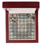 To My Beautiful Soulmate Necklace In Your Eyes I Have Found My Home Clan Grant of Auchnarrow Tartan Forever Love Necklace Tartan Gift for Girlfriend Everlasting Love Necklace