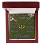 To My Beautiful Soulmate Necklace In Your Eyes I Have Found My Home Clan MacAlister Hunting Tartan Forever Love Necklace Tartan Gift for Girlfriend Everlasting Love Necklace