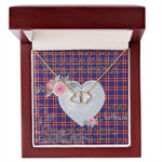 Gift To My Beautiful Girlfriend Valentine Necklace For Soulmate Anniversary Clan Laing of Archiestown Tartan Everlasting Love Necklace,valentine necklace, necklace girlfriend, necklace for wife, cute necklaces for girlfriend, jewelry for girlfriend, to my soulmate necklace, to my future wife necklace,
