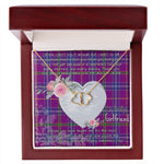 Gift To My Beautiful Girlfriend Valentine Necklace For Soulmate Anniversary Clan Jackson Tartan Everlasting Love Necklace, Gift For Women, Gift For Wife, Gift For Girl Friend, Gift For Mother, Gift For Grandmother, Gift for Sister, Gift For Daughter, Gift for Mom