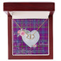 Gift To My Beautiful Girlfriend Valentine Necklace For Soulmate Anniversary Clan Jackson Tartan Everlasting Love Necklace, Gift For Women, Gift For Wife, Gift For Girl Friend, Gift For Mother, Gift For Grandmother, Gift for Sister, Gift For Daughter, Gift for Mom