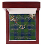To My Beautiful Soulmate Necklace In Your Eyes I Have Found My Home Clan Montgomery Modern Tartan Forever Love Necklace Tartan Gift for Girlfriend Everlasting Love Necklace
