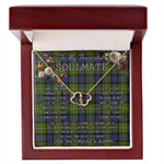 To My Beautiful Soulmate Necklace In Your Eyes I Have Found My Home Clan Ferguson Tartan Everlasting Love Necklace