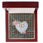 Gift To My Beautiful Girlfriend Valentine Necklace For Soulmate Anniversary Clan Thomson Hunting Modern Tartan Everlasting Love Necklace,valentine necklace, necklace girlfriend, necklace for wife, cute necklaces for girlfriend, jewelry for girlfriend, to my soulmate necklace, to my future wife necklace,