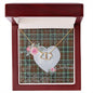 Gift To My Beautiful Girlfriend Valentine Necklace For Soulmate Anniversary Clan Thomson Hunting Modern Tartan Everlasting Love Necklace,valentine necklace, necklace girlfriend, necklace for wife, cute necklaces for girlfriend, jewelry for girlfriend, to my soulmate necklace, to my future wife necklace,