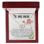 Mom Necklace, Gift Necklace For Mom Always Love You, Mother Necklace, Mother's Day Everlasting Love Necklace