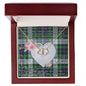 Gift To My Beautiful Girlfriend Valentine Necklace For Soulmate Anniversary Clan MacKenzie Dress Modern Tartan Everlasting Love Necklace,valentine necklace, necklace girlfriend, necklace for wife, cute necklaces for girlfriend, jewelry for girlfriend, to my soulmate necklace, to my future wife necklace,