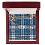 To My Beautiful Soulmate Necklace In Your Eyes I Have Found My Home Clan Roberton Tartan Forever Love Necklace Tartan Gift for Girlfriend Everlasting Love Necklace