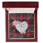 Gift To My Beautiful Girlfriend Valentine Necklace For Soulmate Anniversary Clan Roxburgh Tartan Everlasting Love Necklace,valentine necklace, necklace girlfriend, necklace for wife, cute necklaces for girlfriend, jewelry for girlfriend, to my soulmate necklace, to my future wife necklace,
