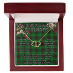 To My Beautiful Soulmate Necklace In Your Eyes I Have Found My Home Clan Geb Tartan Forever Love Necklace Tartan Gift for Girlfriend Everlasting Love Necklace