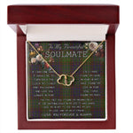To My Beautiful Soulmate Necklace In Your Eyes I Have Found My Home Clan Cunningham Hunting Tartan Everlasting Love Necklace