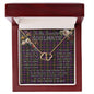 To My Beautiful Soulmate Necklace In Your Eyes I Have Found My Home Clan MacDonald Modern Tartan Forever Love Necklace Tartan Gift for Girlfriend Everlasting Love Necklace