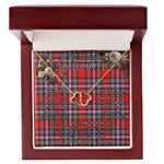 To My Beautiful Soulmate Necklace In Your Eyes I Have Found My Home Clan MacFarlane Modern Tartan Forever Love Necklace Tartan Gift for Girlfriend Everlasting Love Necklace