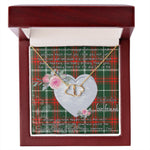Gift To My Beautiful Girlfriend Valentine Necklace For Soulmate Anniversary Clan Prince of Wales Tartan Everlasting Love Necklace,valentine necklace, necklace girlfriend, necklace for wife, cute necklaces for girlfriend, jewelry for girlfriend, to my soulmate necklace, to my future wife necklace,