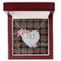 Gift To My Beautiful Girlfriend Valentine Necklace For Soulmate Anniversary Clan Fulton Tartan Everlasting Love Necklace, Gift For Women, Gift For Wife, Gift For Girl Friend, Gift For Mother, Gift For Grandmother, Gift for Sister, Gift For Daughter, Gift for Mom