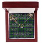 To My Beautiful Soulmate Necklace In Your Eyes I Have Found My Home Clan Duncan Tartan Forever Love Necklace Tartan Gift for Girlfriend Everlasting Love Necklace