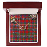 To My Beautiful Soulmate Necklace In Your Eyes I Have Found My Home Clan Grant of Lurg Tartan Forever Love Necklace Tartan Gift for Girlfriend Everlasting Love Necklace