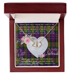 Gift To My Beautiful Girlfriend Valentine Necklace For Soulmate Anniversary Clan Donaldson Tartan Everlasting Love Necklace, Gift For Women, Gift For Wife, Gift For Girl Friend, Gift For Mother, Gift For Grandmother, Gift for Sister, Gift For Daughter, Gift for Mom