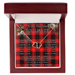 To My Beautiful Soulmate Necklace In Your Eyes I Have Found My Home Clan Cunningham Modern Tartan Everlasting Love Necklace